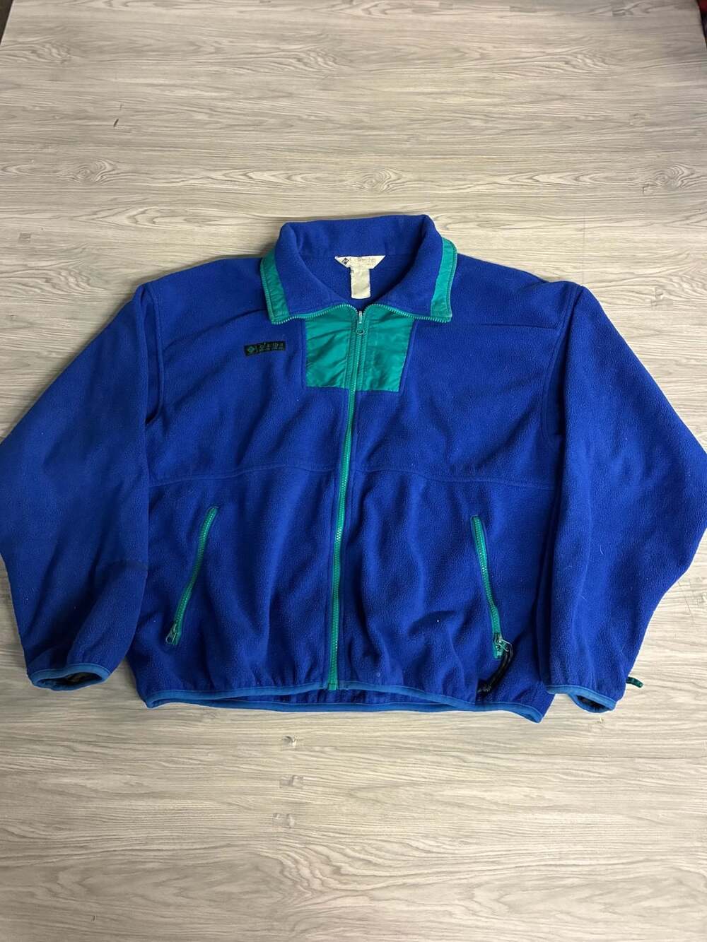 90s Columbia Hiking Fleece Jacket Blue/Turquoise